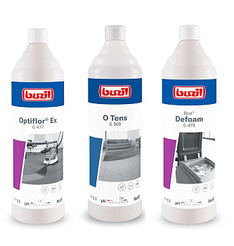 Фото Buzil №1 Набор средств для химчистки ковров и мебели (3х1 л) для клининга SEILOR