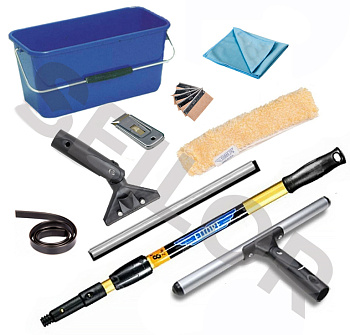 Фото Ettore №3 Набор для мытья окон поворотный (10в1) для клининга SEILOR