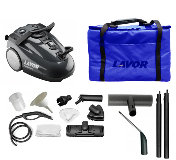 Фото Парогенератор Lavor Pro GV Kone Professional 2300 Вт с синей сумкой для клининга SEILOR