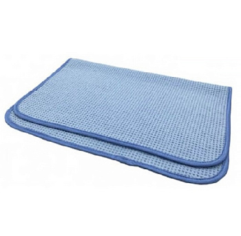 Фото Протирочная салфетка вафельная плотная 60x40 380 гр. синий для клининга SEILOR