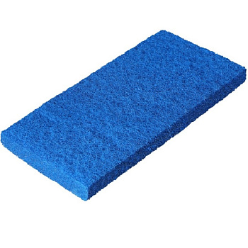 Фото Пад для скурблока синий средняя жесткость 25х12 см для клининга SEILOR