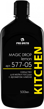 Фото Моющее средство для посуды с ароматом лимона Magic Drop Lemon, 500 мл для клининга SEILOR
