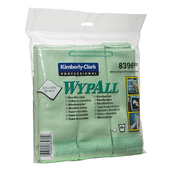 Фото Kimberly-Clark WYPALL Салфетка премиум для стекол и зеркал 40х40 (6 шт) для клининга SEILOR