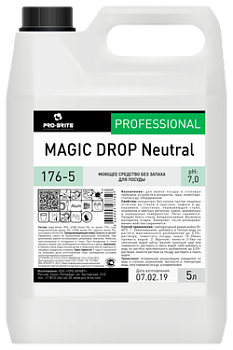 Фото Моющее средство без запаха для посуды Magic Drop Neutral, 5 л для клининга SEILOR Фото Моющее средство без запаха для посуды Magic Drop Neutral, 5 л для клининга SEILOR