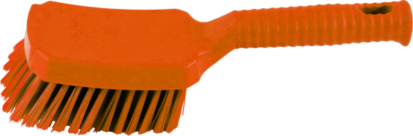 Фото Щётка с ручкой мягкая 23117 оранжевая для клининга SEILOR