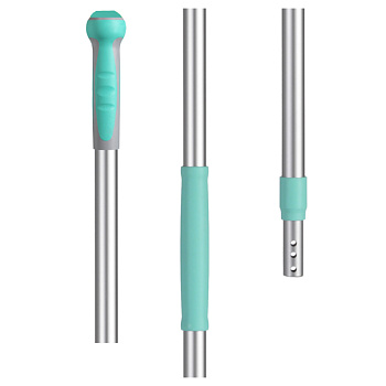 Фото TTS Рукоятка телескопическая алюминиевая 97-184 см зеленая для клининга SEILOR