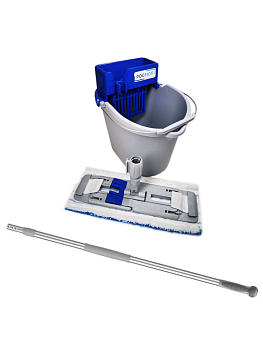 Фото Комплект для мойки пола Росмоп Мини с телескопической рукояткой (серый) для клининга SEILOR