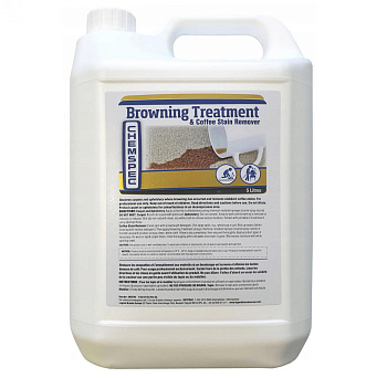 Фото Chemspec Browning Treatment/Coffee Stain Remover Средство от пятен кофе, чая, потемнения обивки, 5 л для клининга SEILOR Фото Chemspec Browning Treatment/Coffee Stain Remover Средство от пятен кофе, чая, потемнения обивки, 5 л для клининга SEILOR