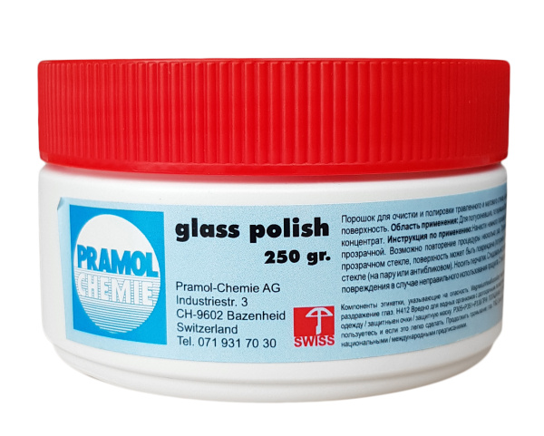 Фото Паста полировальная для стекла полироль GLASS POLISH Pramol, 250 гр для клининга SEILOR